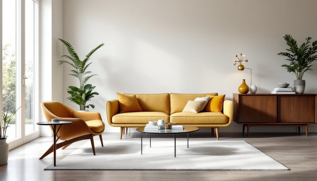 mid century decorating style