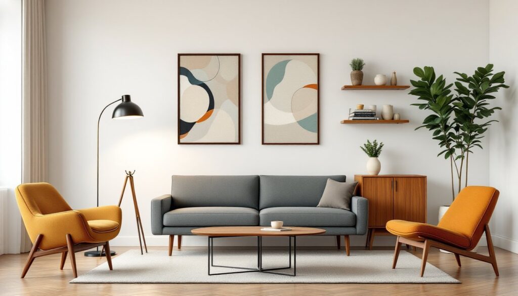 mid century modern interior decor