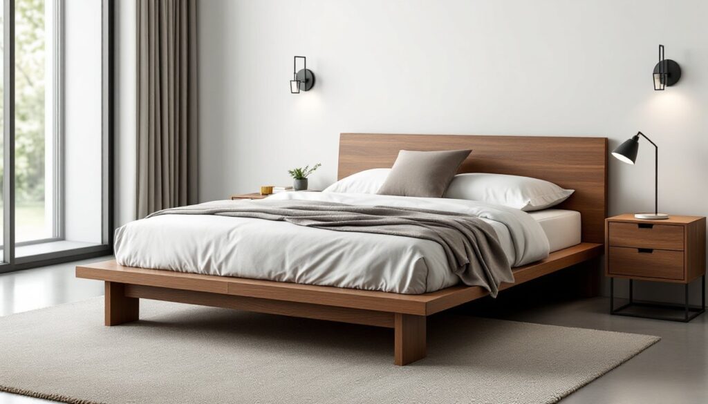 modern style bed frame