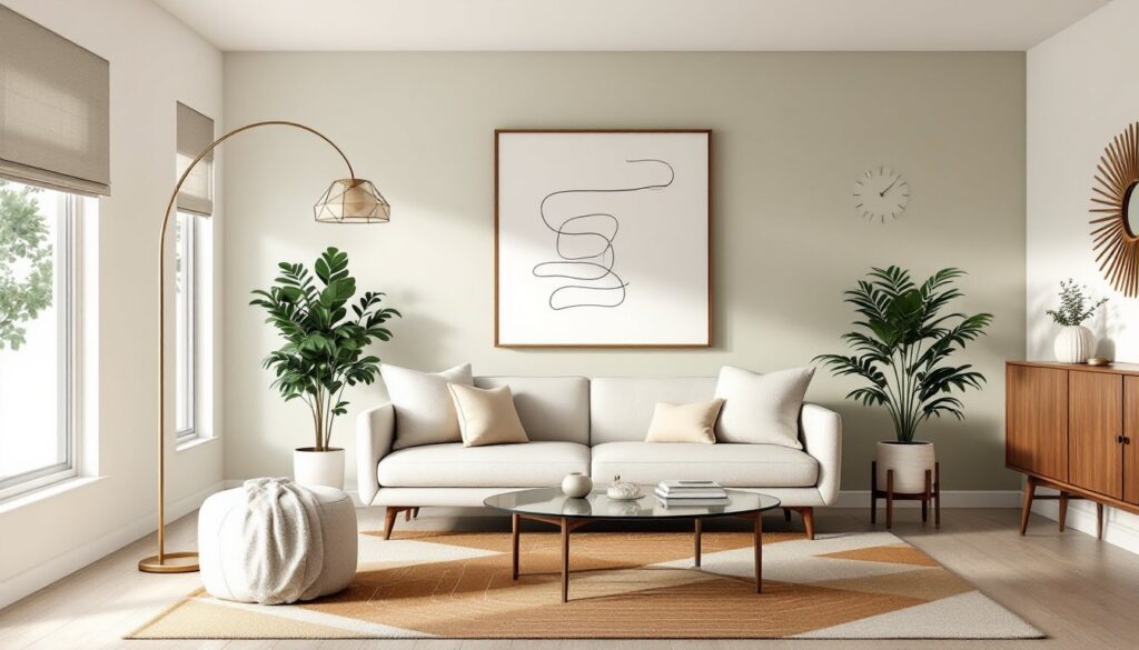 mid century modern interior decorating